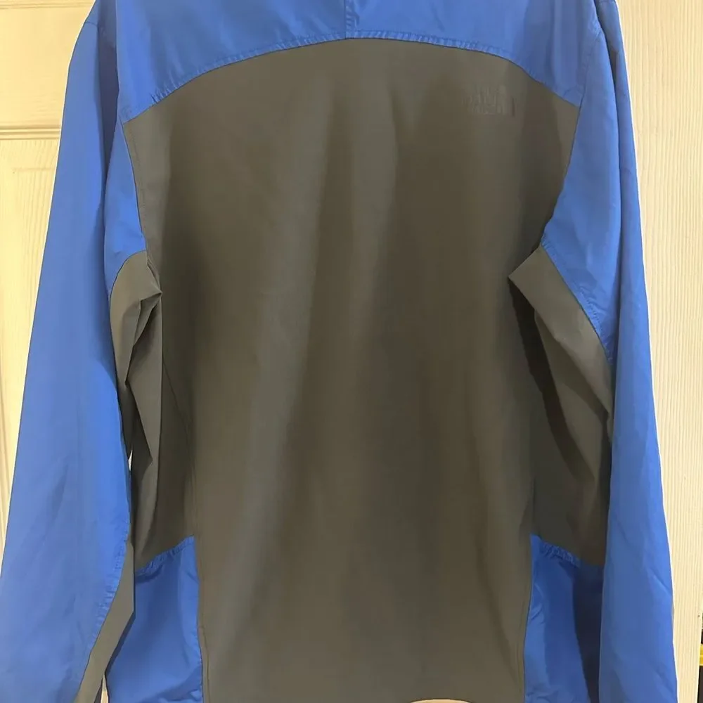 The North Face Men's Blue and Gray Windbreaker